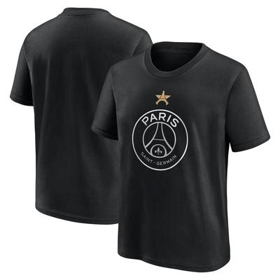 PSG Europameister Eiffelstern Grafik T-Shirt - Schwarz - Kinder Image