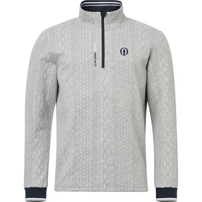 The Open Abacus Woburn Midlayer 1/4 Reißverschluss - Helles Grau Image