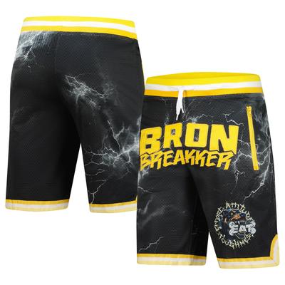 WWE Authentic Black Bron Breakker Dog Bone Sweatshorts für Herren Image