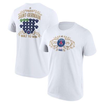 PSG Europameister Trikot Roster Grafik T-Shirt - Weiß - Herren Image