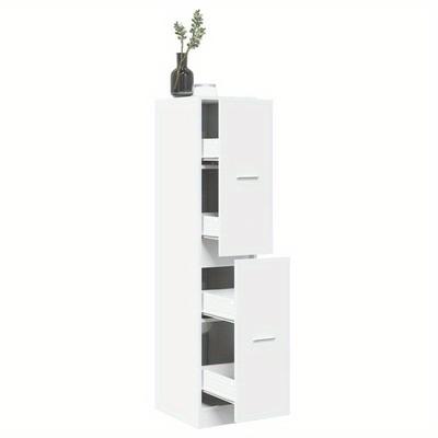 TEMU Cabinet - 30x41x144cm, Solid Wood Construction With Transparent , Freestanding Design For Home Organization Image