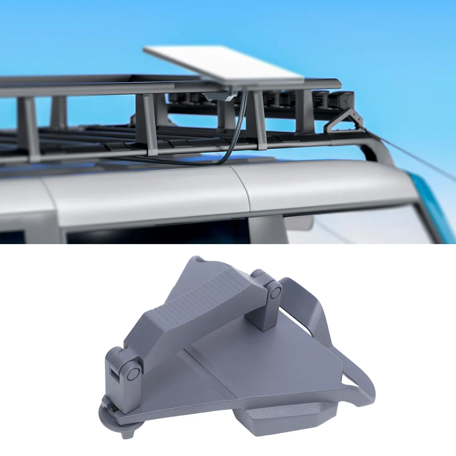 Satelliten-Wohnmobil-Halterung, Satellitenhalterung, 0,47–1,89 Zoll, Aluminiumlegierung, stilvolle Satelliten-Auto-Dachhalterung für Camping, Satelliten-Wandhalterung Image