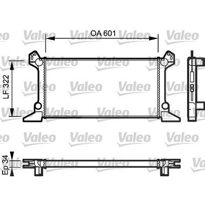 Valeo Kühler, Motorkühlung [Hersteller-Nr. 730124] für Ford Image