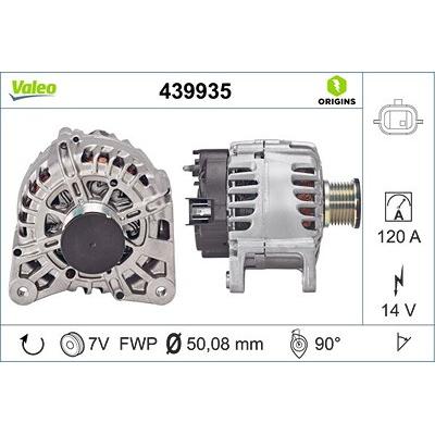 Valeo Generator [Hersteller-Nr. 439935] für Dacia, Nissan, Renault Image