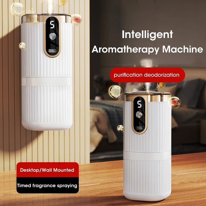 Mini Smart Aromatherapy Diffuser Essential Oil Diffuser 5-speed Adjustable USB Perfume Atomizer Toilet Air Deodorizing Diffuser
