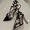 Frauen High Heels Sandalen Spitz Schuhe Mit Hohen Absätzen Designer Elegante Sexy Frau Schuhe 2025,