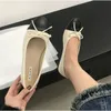 Gold Silber Elegante Bowknot Runde Kappe frauen Flache Komfort Slip-On Damen Ballerina Einzelne Maultiere Schuhe Zapatos Mujer