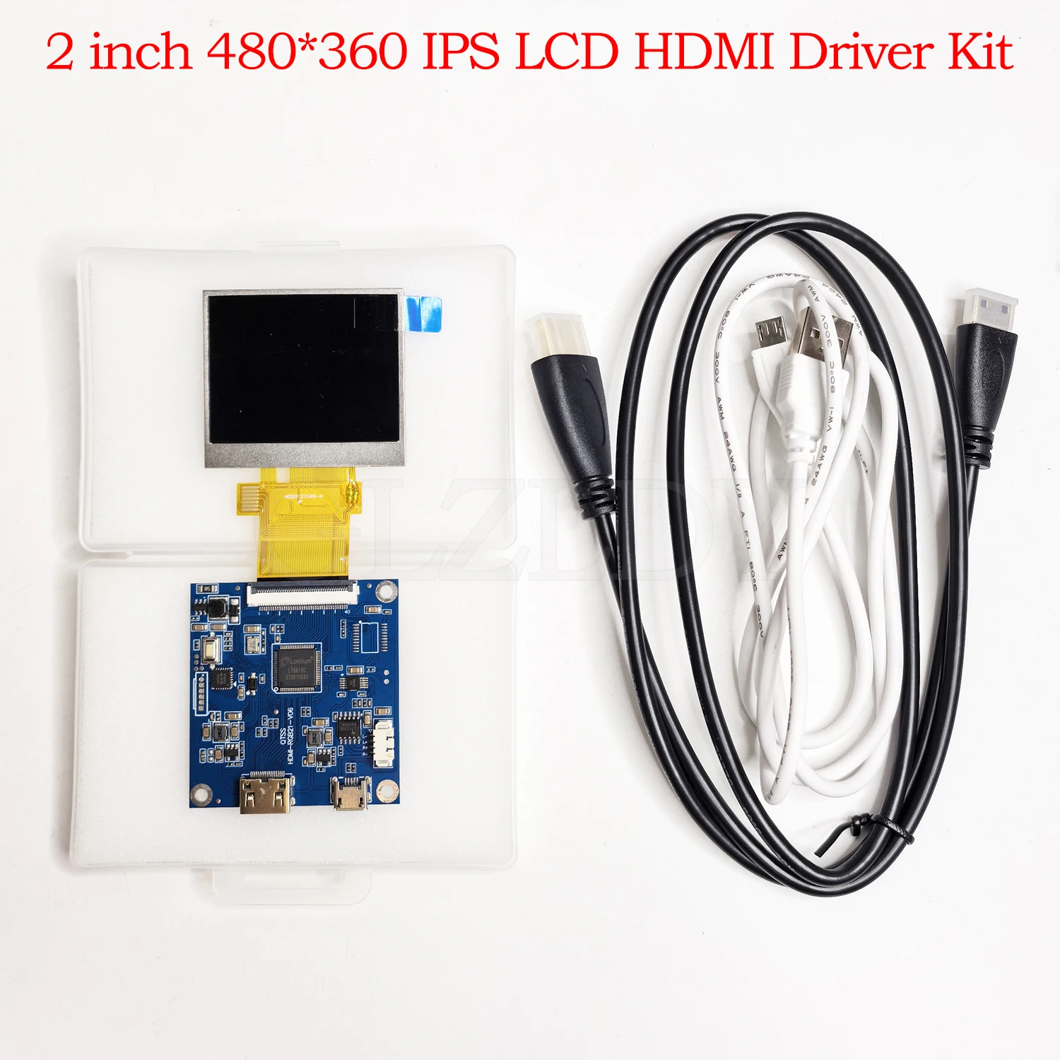 2-Zoll-IPS-Display HDMI-Controller-Treiberplatine HD 480 * 360 LCD RGB TFT-Display ST7701S USB 5 V mit 4P-Lautsprecheranschluss Image