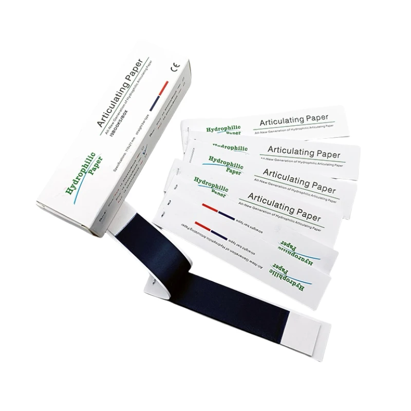 Dental Artikulation Papier Volle Mund Bleaching Artikulation Okklusion Papier H/Y Form Zahnmedizin Volle Biss Streifen Materialien Werkzeuge Image