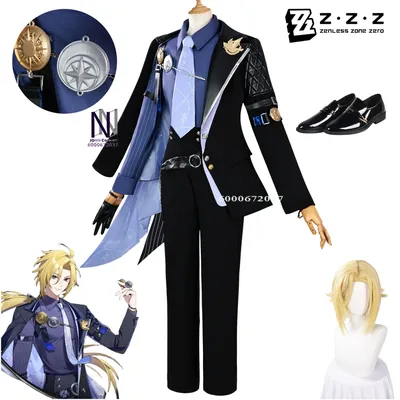 Spiel Zenless Zone Zero Hugo Villard Cosplay Hot Anime Kostüm RolePlay Hochwertige Uniform Perücke Image