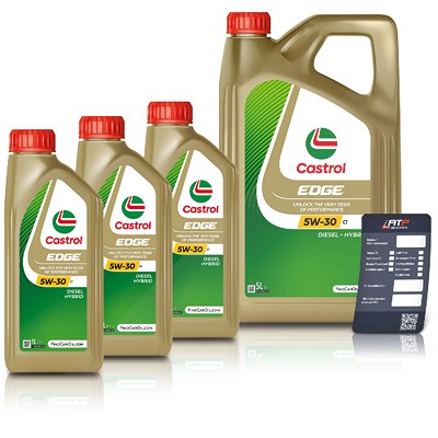 Castrol 8 L EDGE 5W-30 C1 + Ölwechsel-Anhänger [Hersteller-Nr. 15F827] Image