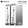 Yottamaster 15-in-1 Thunderbolt 3 Docking Station USB C con doppio Display 4K 65W ricarica per