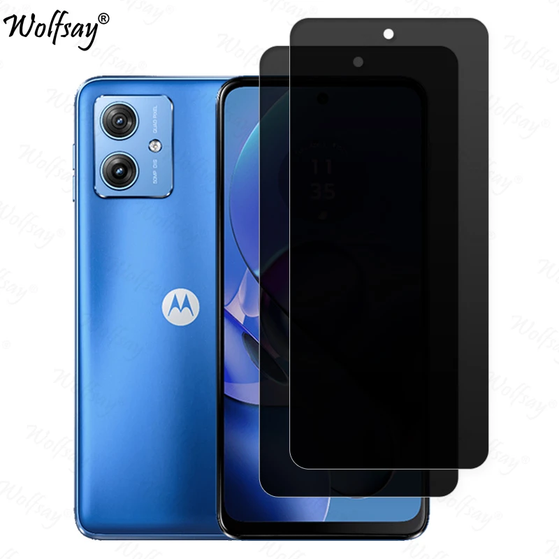 Verre trempé Anti-espion pour Motorola Moto G54 Power protecteur d