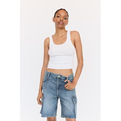 Denim Cargo Jorts