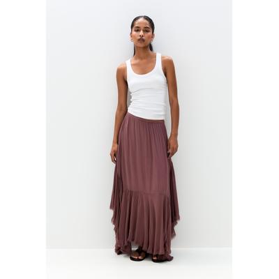 Asymmetric Midi Skirt