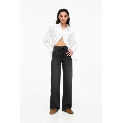 Straight-Leg High-Waist Jeans