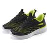 Sneaker LASCANA "Halbschuh, Schnürschuh, Freizeitschuh", Damen, Gr. 36, schwarz (schwarz, lime), Obermaterial: 100% Textilmaterial. Futter: 100% Textilmaterial. Decksohle: 100% Textilmaterial. Laufsohle: 100% Synthetik, mehrfarbig, kontrastfarbene...