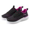 Sneaker LASCANA "Halbschuh, Schnürschuh, Freizeitschuh", Damen, Gr. 39, schwarz (schwarz, lila), Obermaterial: 100% Textilmaterial. Futter: 100% Textilmaterial. Decksohle: 100% Textilmaterial. Laufsohle: 100% Synthetik, mehrfarbig, kontrastfarbene...