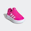 Slip-On Sneaker ADIDAS SPORTSWEAR "BUBBLECOMFY KIDS", Gr. 26, shock pink, cloud weiß, core schwarz, Textil, sportlich, Schuhe, für Kinder