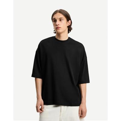 Bershka Boxy Short Sleeve T-Shirt Men Xs Black