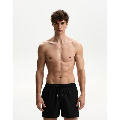 Bershka Plain Swimming Trunks Men M Black
