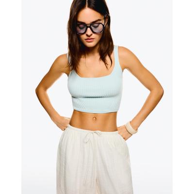 Bershka Resin Sunglasses Women Blue