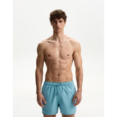 Bershka Plain Swimming Trunks Men L Turquoise