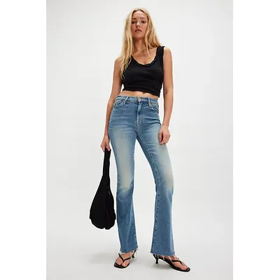 MOTHER The Weekender Fray Jeans at Free People in Glow Up, Size: 26