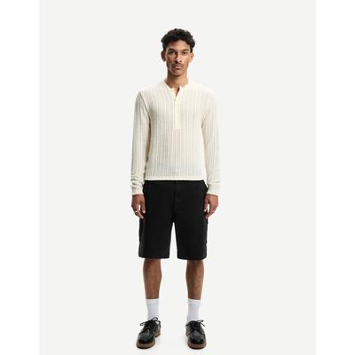 Bershka Cargo Bermuda Shorts Men 28 Black