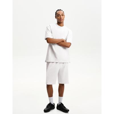 Bershka Plush Bermuda Shorts Men L Grey