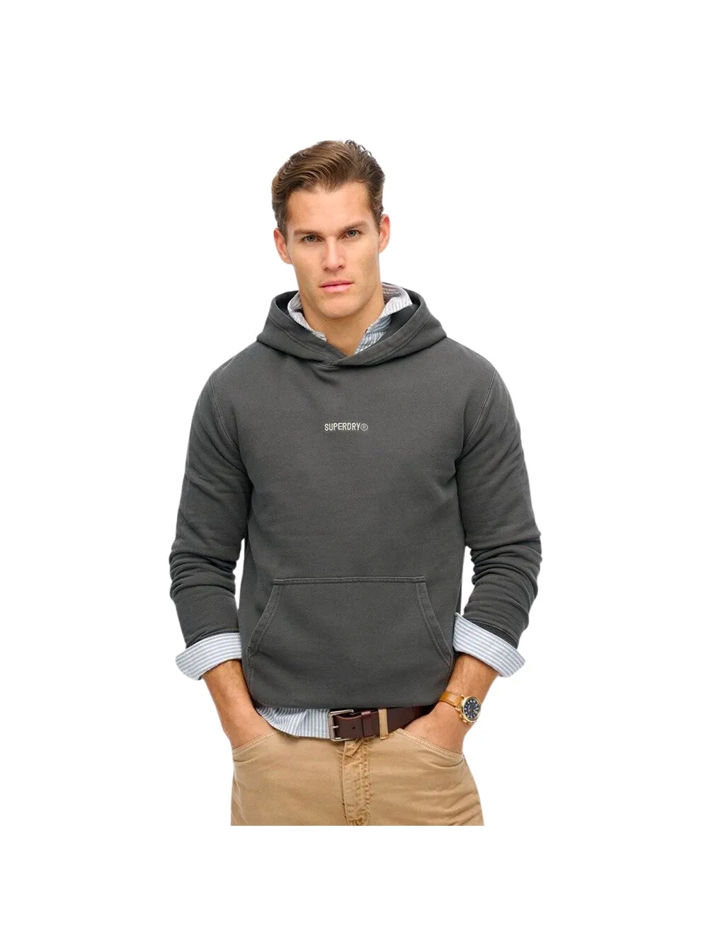 Superdry Herren-Sweatshirt mit Mikro-Logo Image