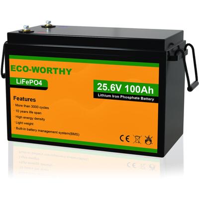 Neuwertig] Eco-worthy 24V 100Ah Lithium Batterie LiFePO4 Akku mit mehr als 3000+ tiefen Zyklen und Image