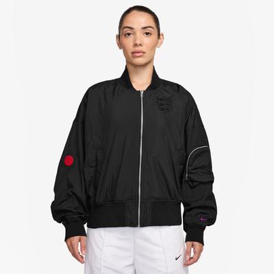 England Lionesses Nike Oversized Bomber Jacke 2025 - Schwarz - Damen Image