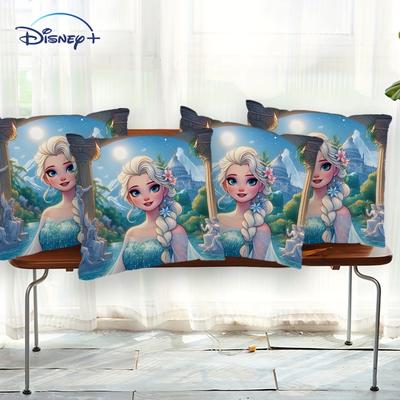 TEMU 4pcs Square Zipper Pattern Pillowcase Suitable For Sofa, Bedroom, Car, Office, Comfortable Soft And Breathable Double-sided Printing Short Plush Polyester Fabric Pillow Not Included Image