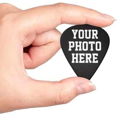 TEMU 60-216pcs Custom Guitar Picks Personalized Guitar Pick Add Your Photo Text 3 Thin Thicknesses Guitar Accessories For Guitar Players Dad Boyfriend Guitar Bass