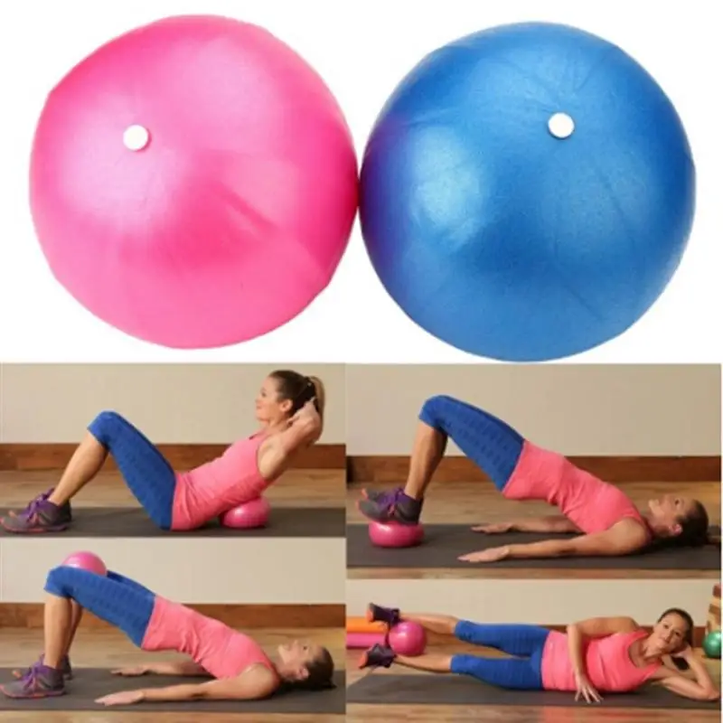 Matte Explosionsgeschützte Mini Yoga Ball 25 cm Pilates Ball Aufblasbare Gymnastik Ball Fitness Bälle Gym Fitness Werkzeuge