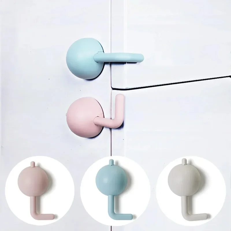 3Pcs Baby Sicherheit Lock Hause Baby Sicherheit Lock Schnalle Schublade Schutz Multifunktionale kinder Türschloss Clip Schrank Schloss Image