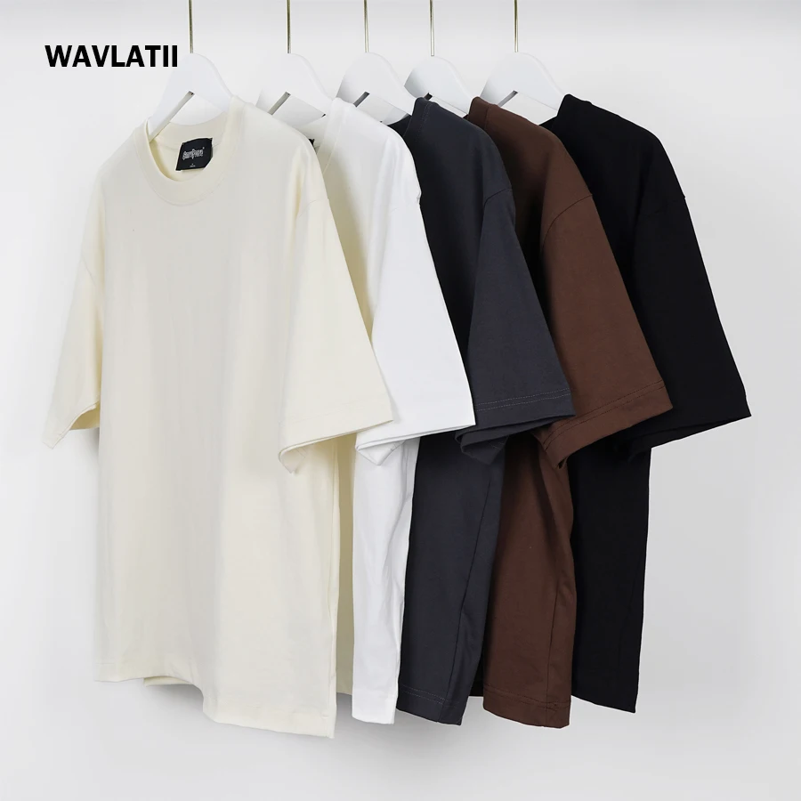 WAVLATII Übergroßen Weiß Schwarz T shirt für Frauen Mode Weibliche Casual Plus Größe Tees Dame Sommer Streetwear Tops WT2599