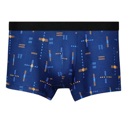 Herrenunterwäsche, antibakterielle Herren-Boxershorts aus reiner Baumwolle, atmungsaktive, bedruckte, dünne Sommer-Shorts in großen Größen, Baumwoll-Boxershorts Image