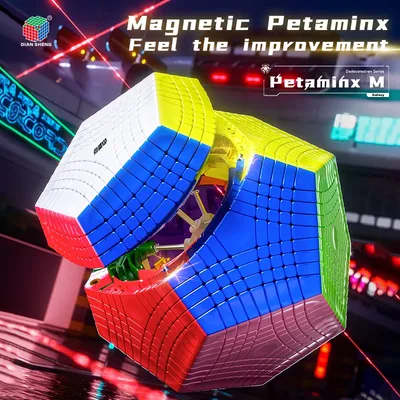 DianSheng Galaxy Megaminx 9x9 Magnetischer Zauberwürfel Galaxy 9x9 Megaminx M Cubo Magico Puzzle Spielzeug Kinder Kinder Geschenk Spielzeug Image