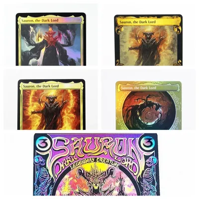 (Sauron, The Dark Lord) Holo/Foil TCG Magical Proxy Cards Game Quality Proxy Gathering Board Playing Image