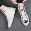 Männer Turnschuhe 2025, Mode Skateboard Schuhe Leopard Plattform Schuh Sport Training Schuhe männer Stiefeletten High Top Casual Schuhe