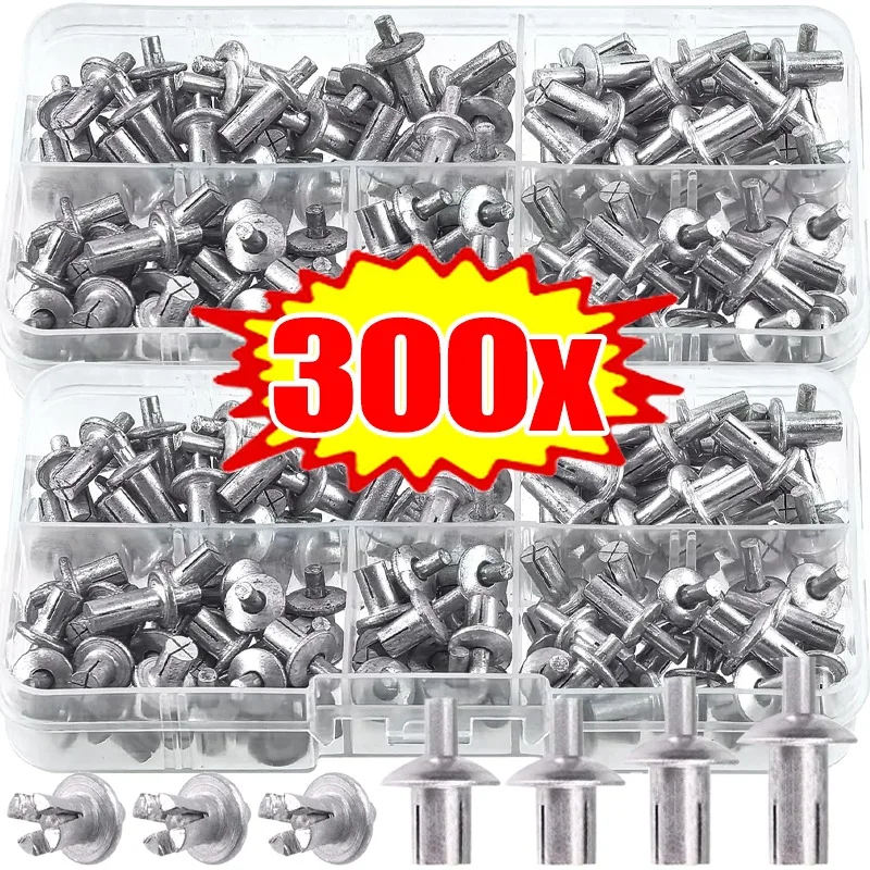 Großhandel Hammer Drive Expansion Nieten Kleine Blechschrauben Befestigungselemente Expansion Aluminium Nagelkopf Piercing Knock Type Schrauben Image