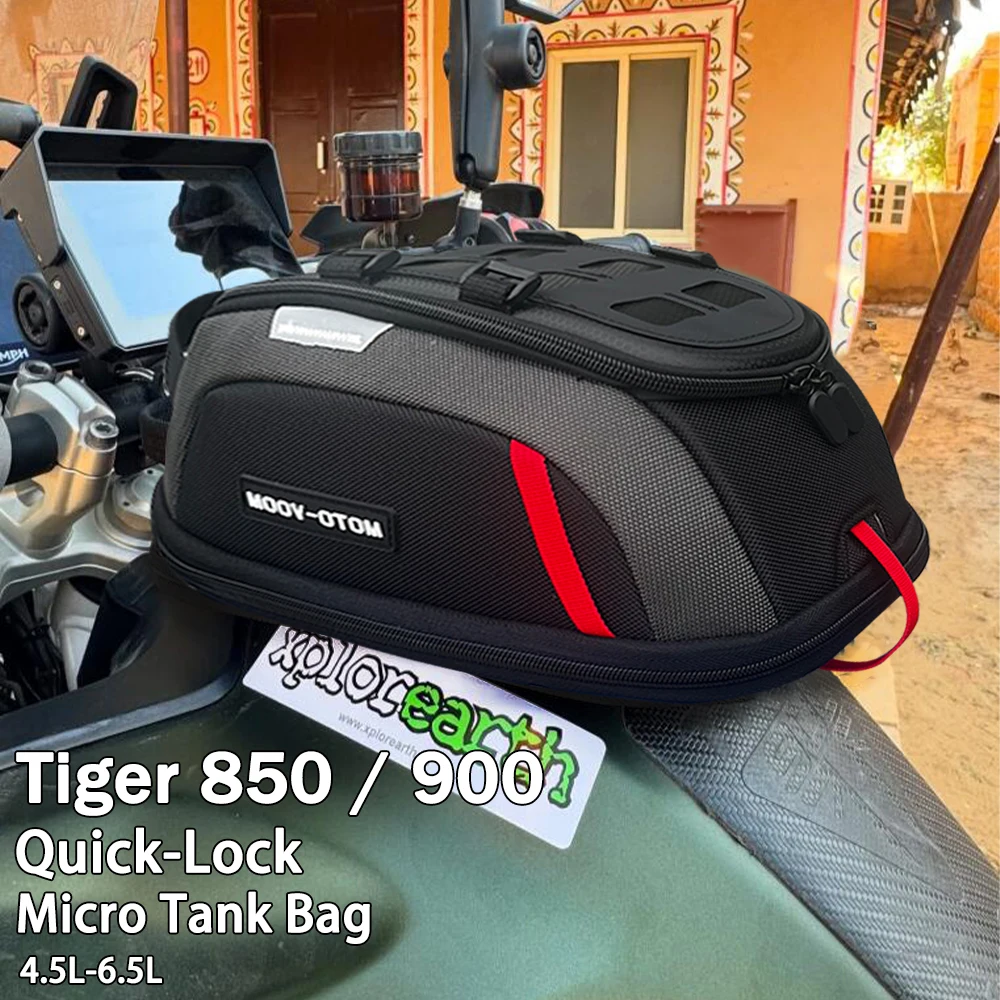 Motorcycle Tank Bag For Tiger 850 Tiger 900 Magnetic Tank Bag Quick Tank Bag Quick Release Micro Tank Bag Tank Bag Fitting Kit