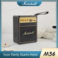 Altoparlante wireless Bluetooth portatile retrò Marshall M36, impermeabile IPX7, altoparlante esterno stereo wireless ultra portatile