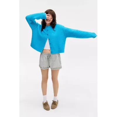 UO Marli Crew Neck Cardigan S at Urban Outfitters