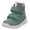 Winterboots SUPERFIT "BREEZE WMS: mittel", Kinder, Gr. 28, grün (mintgrün), Nubukleder, unifarben, sportlich, Schuhe, Babyschuh, Klettschuh mit GORE-Tex, Größenschablone zum Download