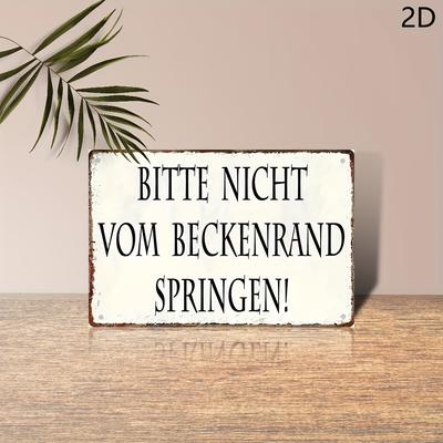 "TEMU 2d Flat, [2d Flat] 1pc Sign: "do Not " - 20*30cm, Wall Art Retro Decorative For Home, Festive Holiday Gift, Indoor Outdoor Use, 2d Flat" Image