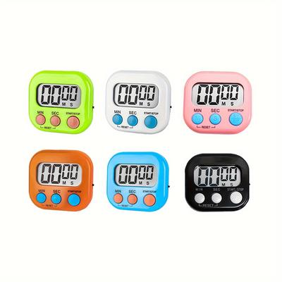 TEMU 6pcs Cute Timers - Cooking, Baking, Classroom & Office Use (aaa Battery Not Included) Image