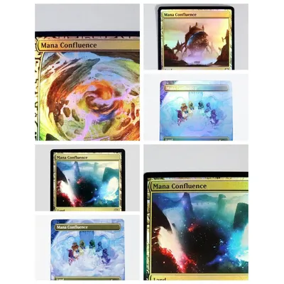 Mana Confluence Holo/Foil Magical Proxy Black Hochwertige Proxy-Spielkarten zum Sammeln von Brettspieldeck-Sammelkarten Image